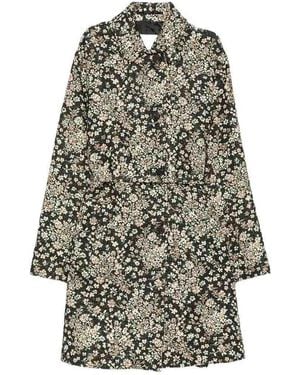 Dries Van Noten Langer Mantel - Grau