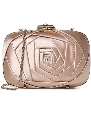 Roger Vivier Rose Vivier Satin Clutch - Pink