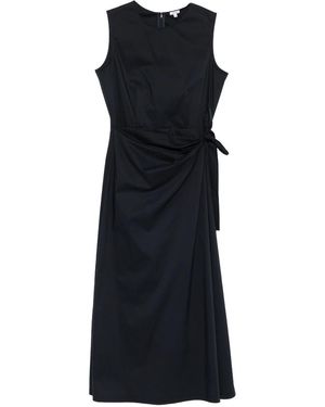 Aspesi Elegant Draping Midi Dress - Black