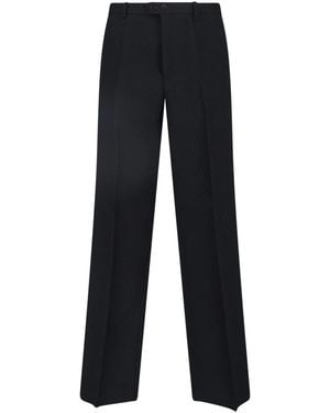 Jil Sander Tailored Virgin Wool Trousers - Black