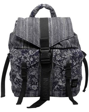 Ganni Re-Tech Patchwork Backpack - Gray