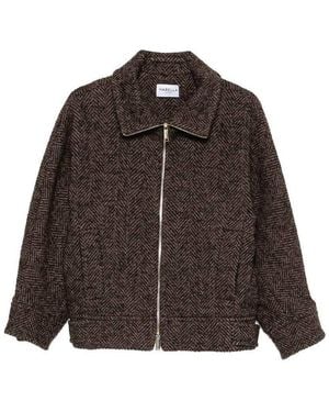 Marella Giacca Con Zip - Marrone