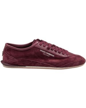 Dolce & Gabbana Dolce & Gabbana Gimondi Plus Leather Trainers - Purple