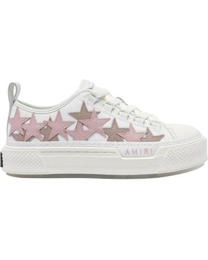 Amiri And Leather Trainers - White
