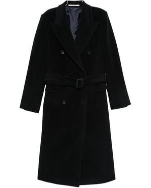 Tagliatore Wool Double-Bteasted Coat - Black