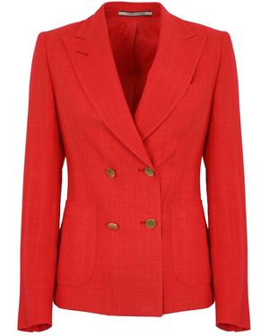 Tagliatore J-Coral Double-Breasted Blazer - Red
