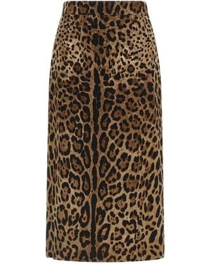 Dolce & Gabbana Leo' Skirt - Brown