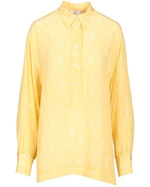 Grifoni Soft Floral-Print Blouse - Yellow