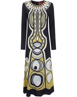 La DoubleJ Long Sleeve Swing Dress - White