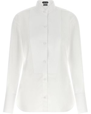 Tom Ford Tuxedo Shirt - White