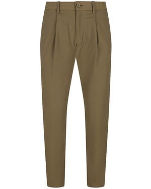 Herno Mechanical Stretch Twill Pants - Green