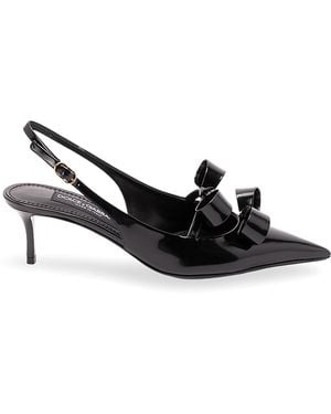 Dolce & Gabbana Calfskin Slingback - Black