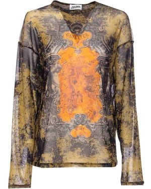 Jean Paul Gaultier Khaki Long Sleeves Top - Black