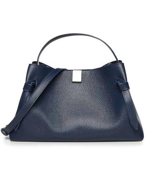 Yuzefi Gyoza Leather Bag - Blue