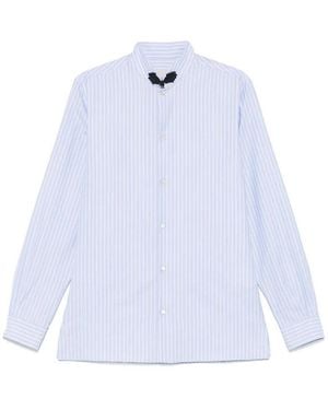 Valentino 'Si00' Striped Oxford Shirt - White