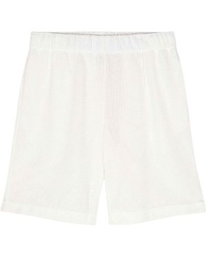 BLUE SKY INN Waffle Knit Shorts - White