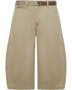 Sacai Cotton Chino Trousers - Natural