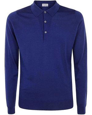John Smedley Belper Shirt Ls - Blue