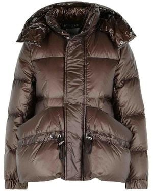 Sacai Nylon Puffer Down Jacket - Brown