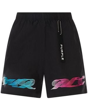 Purple Brand All Round Shorts - Black