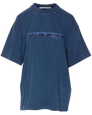 Alexander Wang Washed T-Shirt - Blue