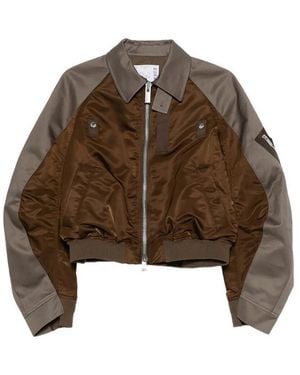 Sacai Giubbotto - Marrone