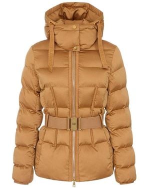 Elisabetta Franchi Winter Jackets - Brown