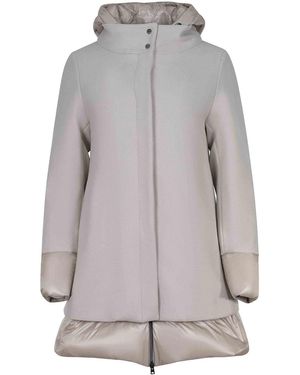 Herno Down Jacket Made Of Ultra-Lightweight Nylon - Grey