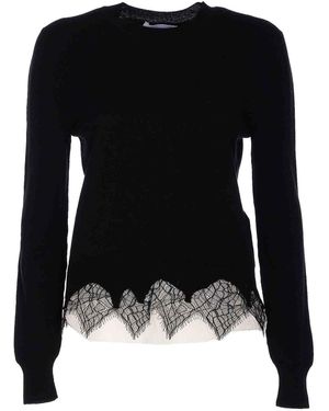 McQueen Cobweb Lace Jumper - Black