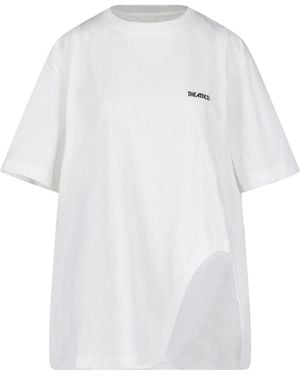 The Attico T-Shirt Oversize - Bianco