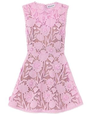 Self-Portrait Mini Dress - Pink