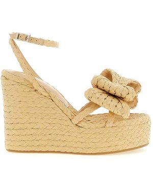 Mach & Mach Le Cadeau Sandals - Natural