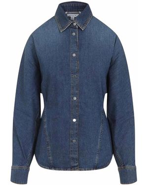 Alaïa Curved Shirt - Blue