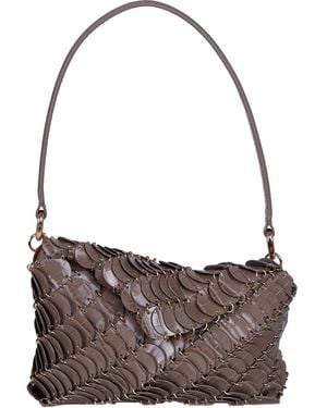 Rabanne Leather Bag Shoulder Bag - Brown