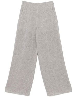 Emporio Armani Linen Trousers - Grey