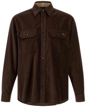 Burberry Cadoc Corduroy Shirt - Brown
