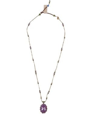 Sharing Short Pendant Necklace - White