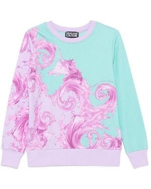 Versace Jeans Couture Light Sweatshirt With Graphic Print - Pink