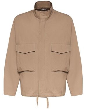 Grifoni Cotton Blend Jacket - Natural