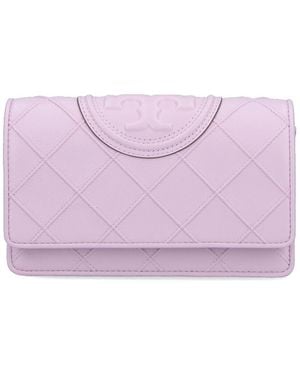 Tory Burch Chain Wallet - Purple