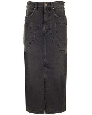 Isabel Marant Britt Midi Skirt - Black