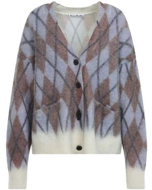 Acne Studios Mohair Cardigan - Gray