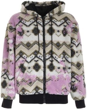 MSGM Teddy Effect Jacket - Grey