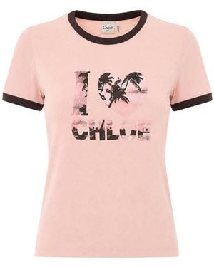 Chloé Chlo Desert Rose New Baby T-Shirt - Pink