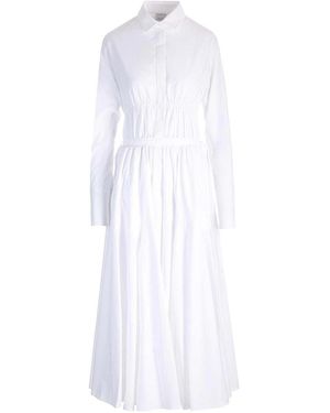 Patou Cotton Midi Shirt Dress - White