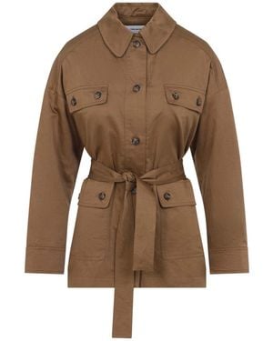 Yves Salomon Shirt Jacket - Brown