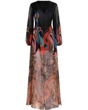 Etro Through Effect Dress - Multicolour