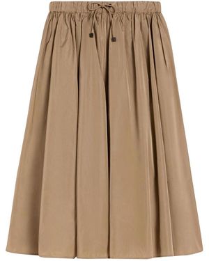 Max Mara Lonza Drawstring Skirt - Natural
