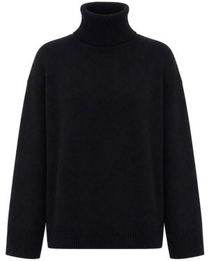 Allude High Neck Jumper - Blue