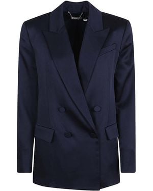 Jonathan Simkhai Norah Double Breasted Blazer - Blue